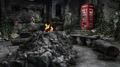 Undated handout photo issued by I'm A Celebrity...Get Me Out Of Here! of Gwrych Castle, Abergele, North Wales, which has been transformed into a campsite for 10 stars ahead of the new series.